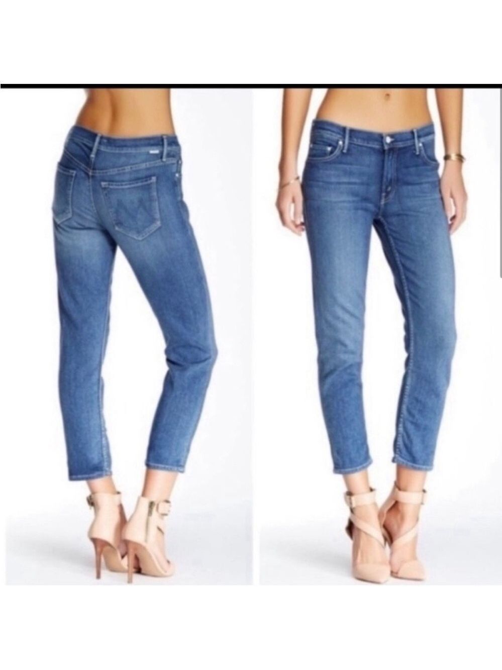 Mother The Dropout Boyfriend Relaxed Slim Jeans: Another time around wash Sz 27